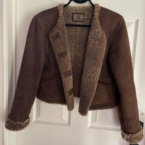 Calvin Klein Jackets & Blazers - Vintage Calvin Klein jacket, sherpa/suede